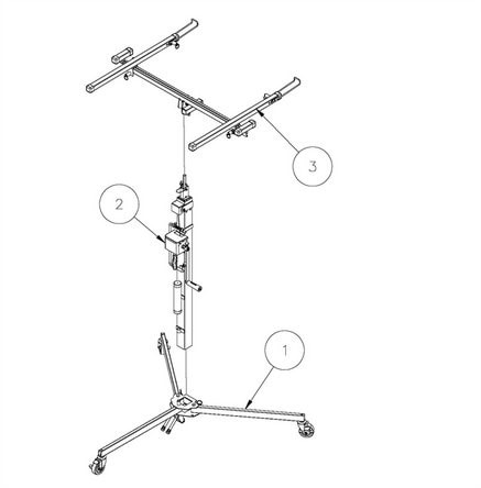 drywall lift assembly