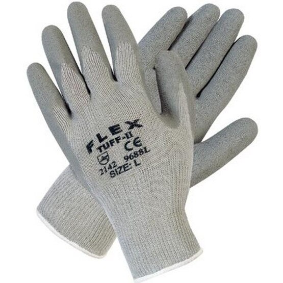Memphis Glove 9688S Small Flex Tuff Ii Graycotton/poly Shell 10 Gau (12 PR)-1