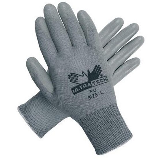 Memphis Glove 9696S Ultra Tech Gray Pu Palmnylon 13 Gauge-1