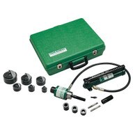Greenlee 7306 Driver, Hand Pump, Standard Punches, Dies And Draw Studs For 1/2 Through 2 Conduit, Plastic Case-1