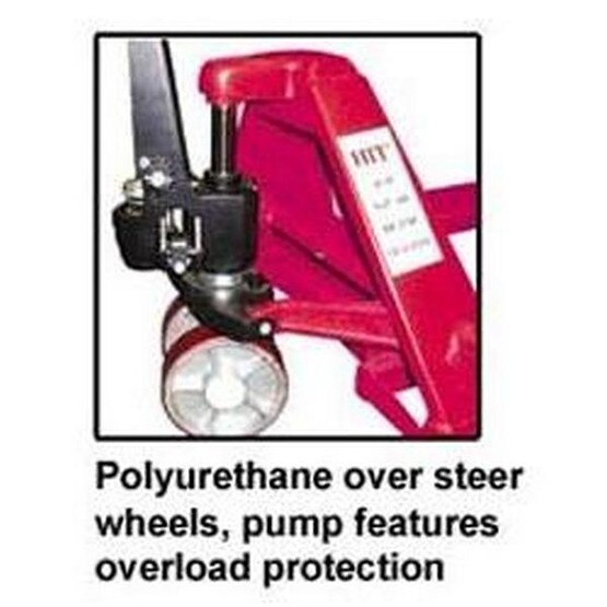 Hit Tools 20-PJ2136 Pallet Jack, 5500 Lb Capacity, Fork Dimension 21 x 36-3