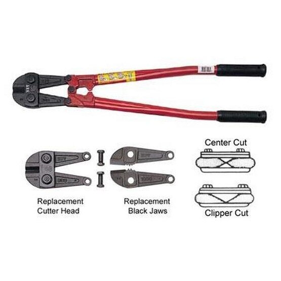 Hit Tools 22-Bc12h-3 12 Heavy Duty Bolt Cutter (Clipper Cut) W 316 Capacity (Black Blade)-2