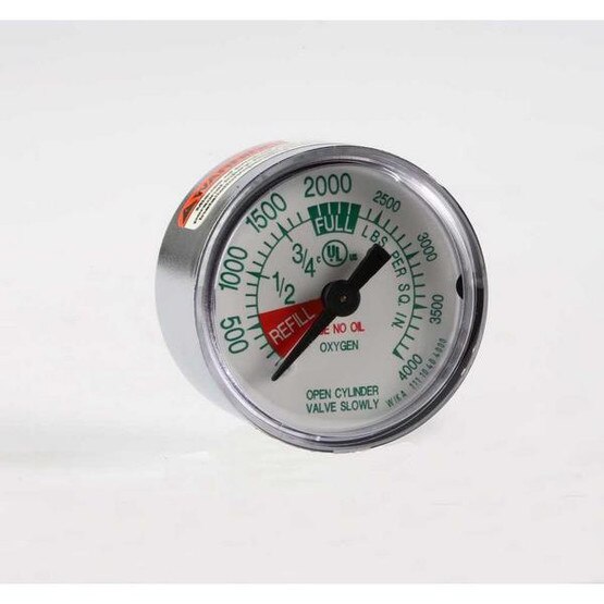 Western Enterprises We Mg-c23 Chrome Oxygengauge 4000psi 1/8 Npt-1