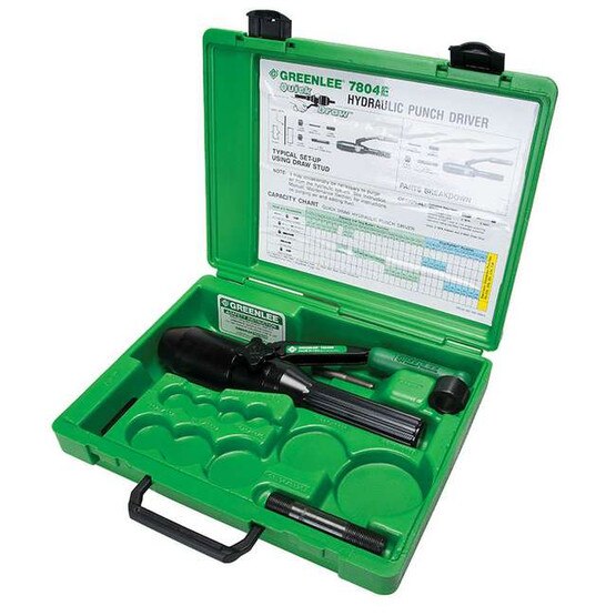 Greenlee 7804-E Metric Quick Draw Driver, 2 Draw Studs, 1 Adapter, 1