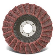 CGW Abrasives 70124 4.5x7/8 Surface Cond. Non Woven Flap Disc Fine (10 EA)-1