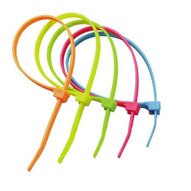 Gardner Bender 46-308FST Doublelock Nylon 66 Cable Tie 8 Length 2 Max Bundle Dia Asst Fluorescent 75lb Tensile Strength (100bag)-1
