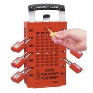 Master Lock 503RED Red Latch Tight Group Lock Box-1