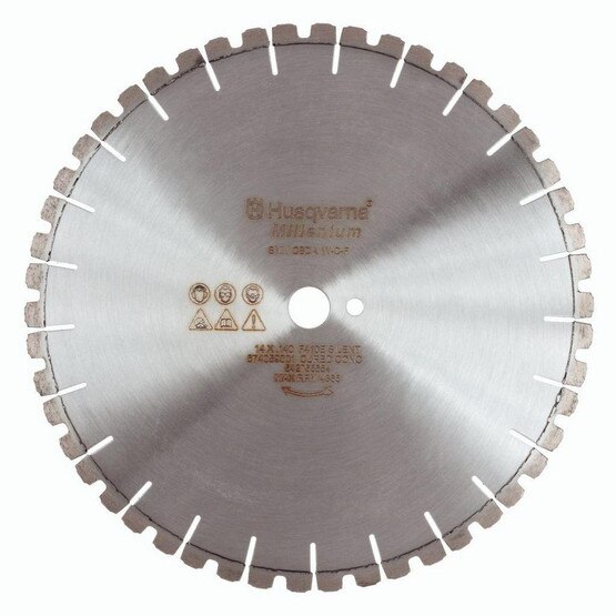 Husqvarna 542761219 Millenium HH630 (H2) - 14 (350) x .125 Hand Saw General Purpose Blade Used To Cut Cured Concrete Or Brick-1