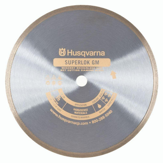 Husqvarna 542761280 Superlok GM - 14 (350) x .095 Continous Rim Granite and Marble Blade-1