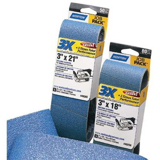 Norton 07660749263 Portable Belts 3 X 21 (pkg/5) 100 Grit (5 PK)-1