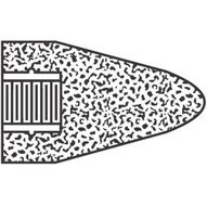 Norton 61463622387 2-3/4x3-1/2x5/8-11 Cone Gemini 57a2-1