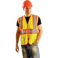 Occunomix LUX-SSCLC2Z-Y2X Occulux 2 Tone Mesh Vestw/zipper 2xl-1
