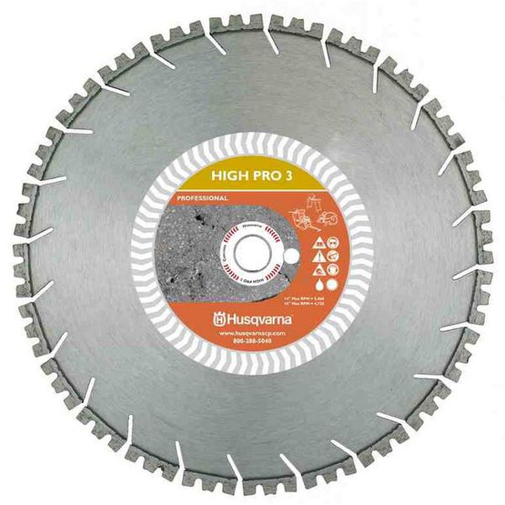 Husqvarna 579872501 High Pro3 14 (350) x .140 x 1DP 20mm Blade For Cured Concrete (Best)-1