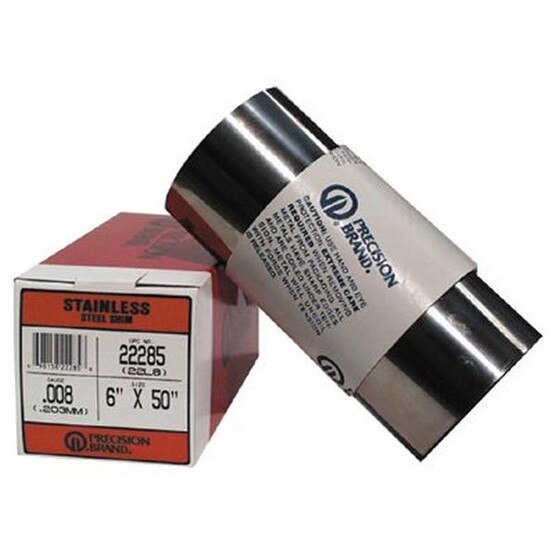 Precision Brand 22125 22l1 .001 Ss Shimstock 6x50-1