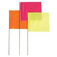 Presco 2318RG 2x3x18 Wire Red-glo Stake Flag (100 EA)-1