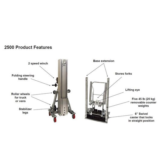 Sumner 2525 25 Foot Counter Weight Material Lift (Heavy ...
