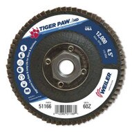 Weiler 51166 4-1 2 Tiger Paw Super High Density Flap Disc F-1