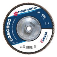 Weiler 51169 7 Tiger Paw Super Highdensity Flap Disc Flat-1