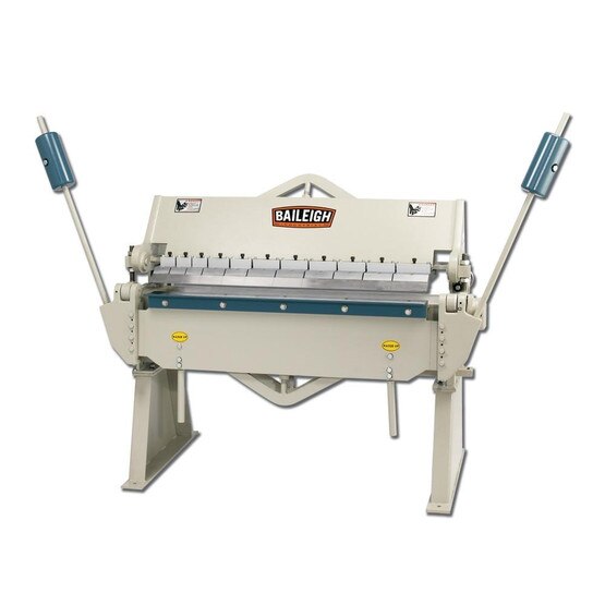 Baileigh Industrial Bb-4812 Heavy Duty Manually Operated Box And Pan (finger) Brake 4' Length 12 Gauge Mild Steel Capacity-1