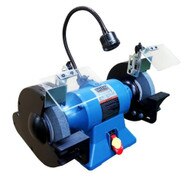 Baileigh Industrial IGB-8 8" Industrial Bench Top Grinder, 110V Includes LED Work Light and Wheel Dresser