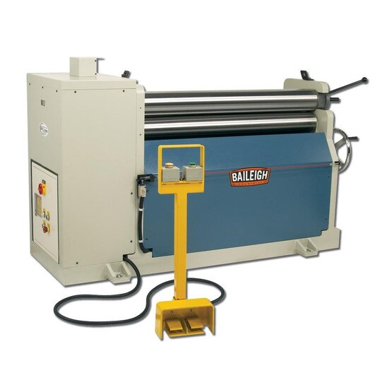 Baileigh Industrial Pr-403 220 Volt Three Phase Hydraulic Plate Roll. 4' Length 3 Gauge (1 4) Mild Steel Capacity.-1
