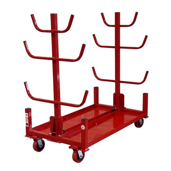 B & B Pipe Tools 2033-4E Conduit Stacker Cart. 4 wheels, with floor