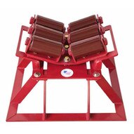 B & B Pipe Tools 2115HD Pipe Launcher Beam Roller Stand 4-20 Pipe Heavy Duty 7500 Lb Cap-1