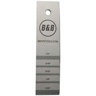 B & B Pipe Tools 2131 1-14 X 6 Stepped Pipe Wedge - Medium-1