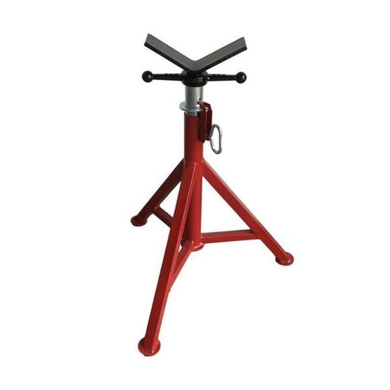 B & B Pipe Tools 4100 Fixed Leg V-head Pipe Jack 2500 Lb Capacity-1