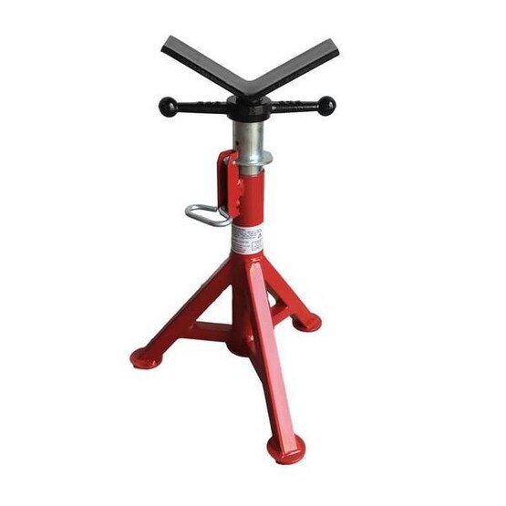 B & B Pipe Tools 4200 Short Fixed Leg V-head Pipe Jack 2500 Lb Capacity-1
