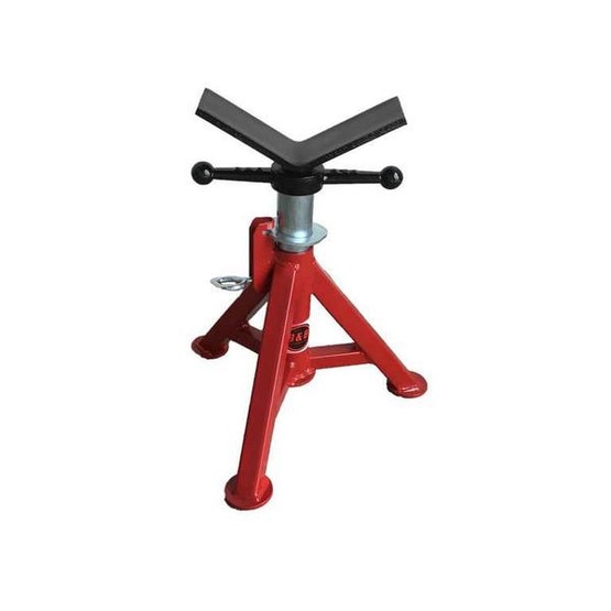 B & B Pipe Tools 4240 Super Short Fixed Leg V-head Pipe Jack 2500 Lb Capacity-1
