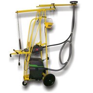Oztec CG12E-DC7-H 2 hp Electric Baldor Motor Ceiling Grinder with HEPA Dust Collecting Kit-1