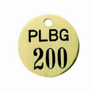 C.H. Hanson 40125F Cw-brass Valve Tags (126 To 150)-1