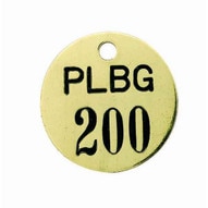 C.H. Hanson 40135A Hw-brass Valve Tags (1 To 25)-1