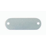C.H. Hanson 41176 34 X 3-18 Aluminum Rectangle W Round Ends Blank Tags 100 Pk-1