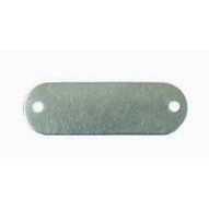 C.H. Hanson 41188 4964 X 1-1316 Stainless Steel Rectangle W Round Ends Blank Tags 100 Pk-1