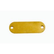 C.H. Hanson 41197 1 X 2-18 Brass Rectangle W Round Ends Blank Tags 100 Pk-1
