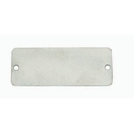 C.H. Hanson 41221 12 X 1-932 Aluminum Rectangle W Rounded Corners Blank Tags 100 Pk-1