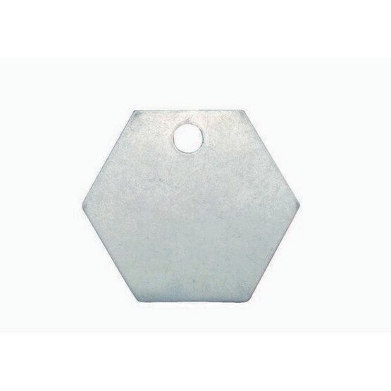 C.H. Hanson 41250 1-116 Aluminum Hexagon Blank Tags 100 Pk-1