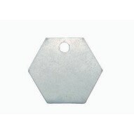 C.H. Hanson 41260 1-14 Aluminum Hexagon Blank Tags 100 Pk-1