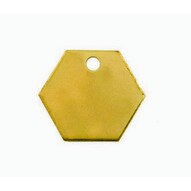 C.H. Hanson 41261 1-14 Brass Hexagon Blank Tags 100 Pk-1