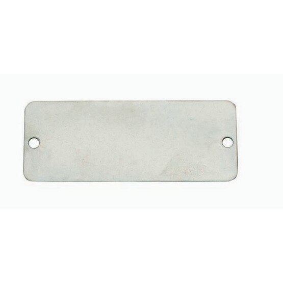 C.H. Hanson 41281 1 X 2-12 Aluminum Rectangle W Rounded Corners Blank Tags 100 Pk-1
