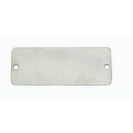 C.H. Hanson 41316 1-12 X 3 Aluminum Rectangle W Rounded Corners Blank Tags 100 Pk-1