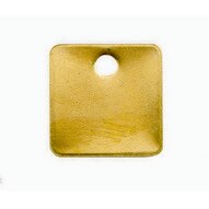 C.H. Hanson 41432 1-14 Brass Square Blank Tags 100 Pk-1