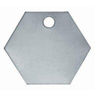 C.H. Hanson 41483 1-116 Stainless Steel Hexagon Blank Tags 100 Pk-1