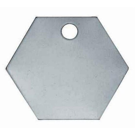 C.H. Hanson 41483 1-116 Stainless Steel Hexagon Blank Tags 100 Pk-1