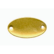C.H. Hanson 41772 1-532 X 2-116 Brass Oval Blank Tags 100 Pk-1