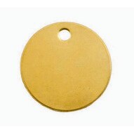 C.H. Hanson 41822 1 Diameter Brass Round Blank Tags 100 Pk-1