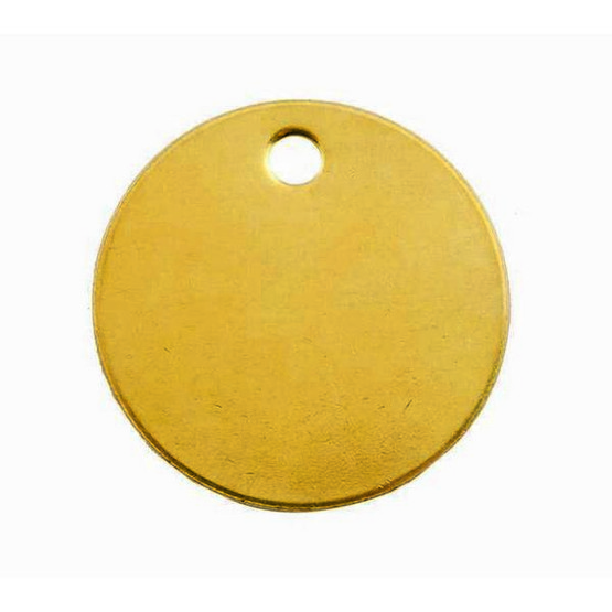 C.H. Hanson 41857 1-12 Diameter Brass Round Blank Tags 100 Pk-1