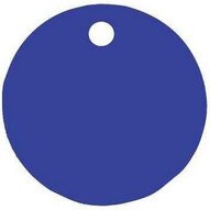C.H. Hanson 43016 3 Diameter Anodized Aluminum-blue Round Blank Tags 5 Pk-1